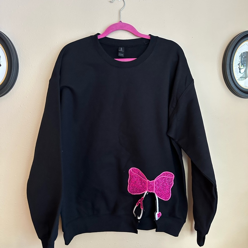 Embroidered Stethoscope Sweatshirt